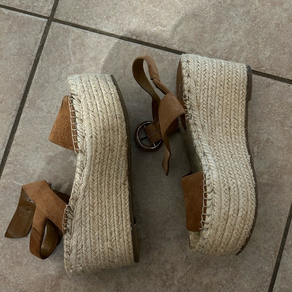 Marc Fisher wedge Rex Platform Espadrilles Sandals - Picture 4 of 5